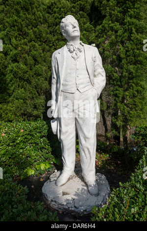 Statue de Puccini dans le jardin Glover à Nagasaki, Japon Banque D'Images