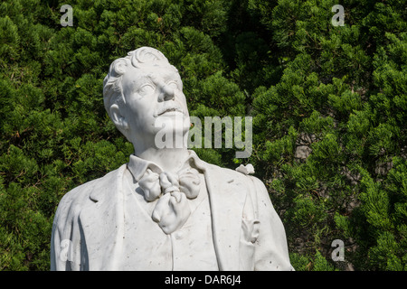 Statue de Puccini dans le jardin Glover à Nagasaki, Japon Banque D'Images