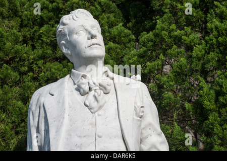 Statue de Puccini dans le jardin Glover à Nagasaki, Japon Banque D'Images