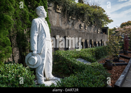 Statue de Puccini dans le jardin Glover à Nagasaki, Japon Banque D'Images