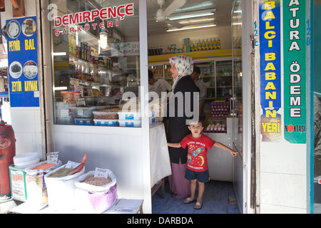 Rues de Gaziantep, le sud-est de la Turquie. Banque D'Images