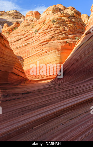 Rock formations dans le Nord Coyote Buttes, partie de la Vermilion Cliffs National Monument. Cette zone est aussi connue comme l'onde. Banque D'Images