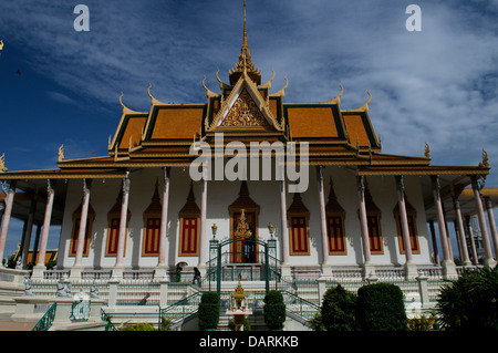 La Pagode d'argent sur les terrains du Palais Royal, Phnom Penh, Cambodge. crédit : Kraig Lieb Banque D'Images