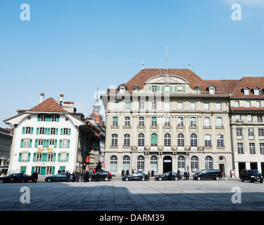 L'Europe, Suisse, Berne, la capitale, les bâtiments Bundesplatz Banque D'Images