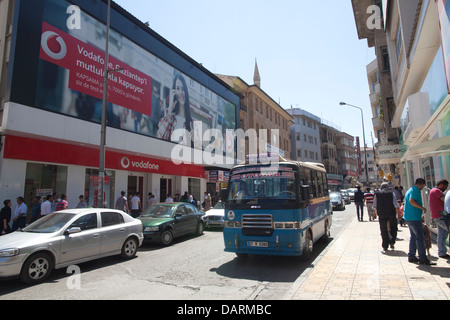 Rues de Gaziantep, le sud-est de la Turquie. Banque D'Images