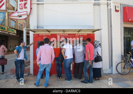 Rues de Gaziantep, le sud-est de la Turquie. Banque D'Images