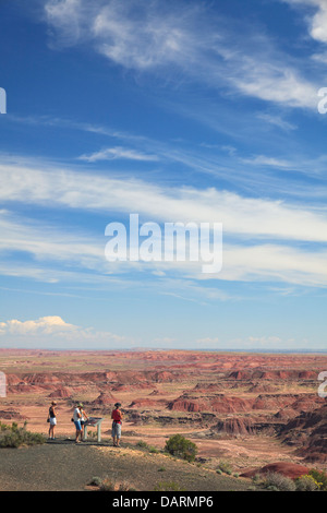 USA, Arizona, Holbrook, Petrified Forest National Park, Badlands Banque D'Images