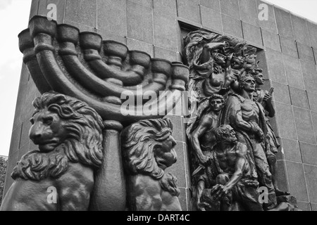 Monument aux héros du Ghetto de Varsovie, Pologne Banque D'Images