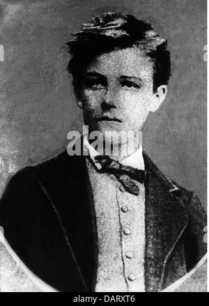 Rimbaud, Arthur, 20.10.1854 - 10.11.1891, auteur/écrivain français (poète), portrait, vers 1870, Banque D'Images