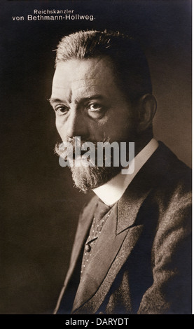 Bethmann-Holllweg, Theobald von, 22.11.1856 - 2.1.1921, politicien allemand, chancelier de l'Empire allemand 14.7.1909 - 13.7.1917, portrait, carte postale, éditeur Gustav Liersch and Co., Berlin, 1909, Banque D'Images