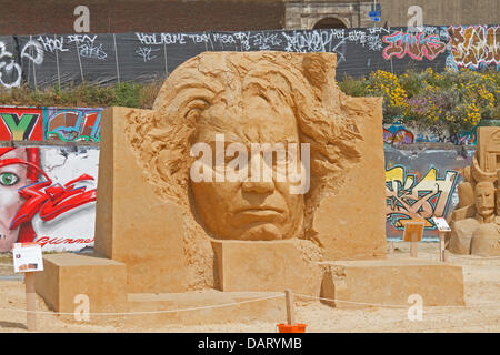 Brighton,UK,17 juillet 2013, la sculpture de sable à Brighton Crédit : Keith Larby/Alamy Live News Banque D'Images