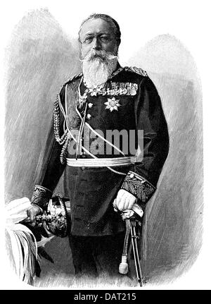 Frederick I, 9.9.1826 - 28.9.1907, Grand-duc de Baden 5.9.1856 - 28.9.1907, demi-longueur, gravure sur bois, 1897, Banque D'Images