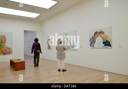 Maria Lassnig (8 septembre 1919 - 6 mai 2014) était un artiste autrichien connu pour ses auto-portraits et sa théorie de la "conscience du corps" Banque D'Images