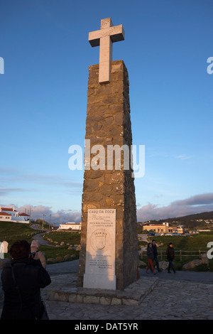 Cabo da Roca, au Portugal - Europe's point le plus Banque D'Images