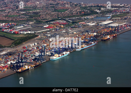 Les quais de Felixstowe Banque D'Images