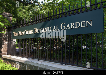 Entrée du jardin botanique dans le Bronx, New York City Banque D'Images