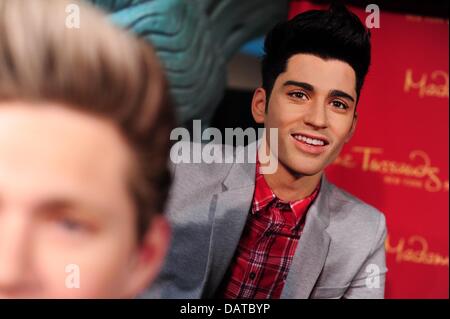 New York, NY 18 Juillet, 2013. Zayn Malik à l'intérieur de Madame Tussauds L'été d'une seule direction Cire Figure dévoilement, Madame Tussauds New York, New York, NY, 18 juillet 2013. Credit : Gregorio T./Binuya Everett Collection/Alamy Live News Banque D'Images