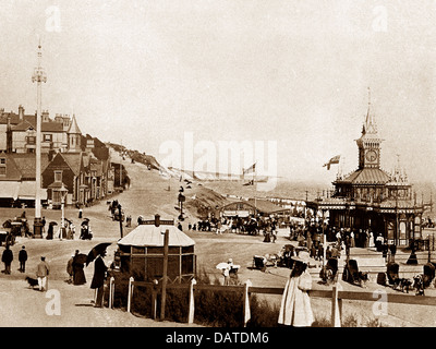 East Cliff de Bournemouth période victorienne Banque D'Images