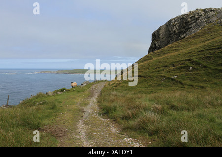 La voie de Machir bay Isle of Islay Ecosse Juillet 2013 Banque D'Images