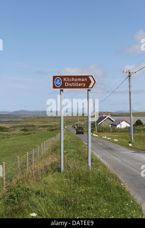 La Distillerie Kilchoman signer Isle of Islay Ecosse Juillet 2013 Banque D'Images