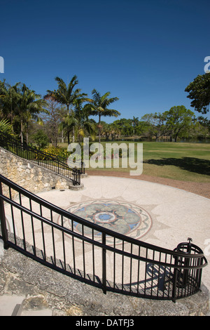 Centre d'escalier Fairchild Tropical Botanic Garden CORAL GABLES FLORIDA USA Banque D'Images