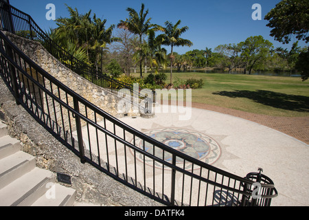 Centre d'escalier Fairchild Tropical Botanic Garden CORAL GABLES FLORIDA USA Banque D'Images