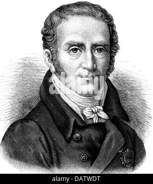 Frederick William, 9.10.1771 - 16.6.1815, duc de Brunswick 22.12.1813 - 16.6.1815, portrait, gravure sur bois, 19e siècle, Banque D'Images