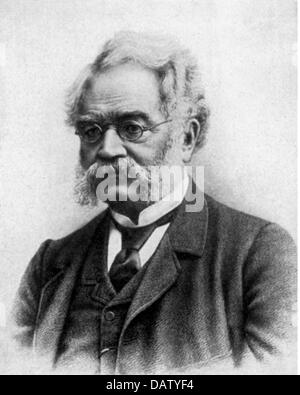 Werner von Siemens, 13.3.1816 - 06.12.1892, homme d'affaires allemand et de l'inventeur, portrait, gravure sur bois, 19e siècle, Banque D'Images