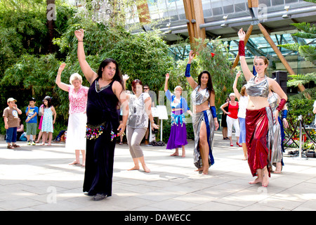 Occasion pour danser à Sheffield, le 13 juillet 2013. Nisha Lall de viser à la danse dans le jardin d'hiver Banque D'Images