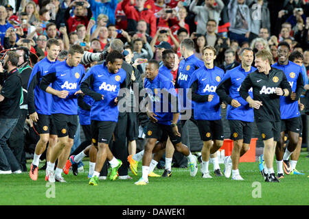 Sydney, Australie. 19 juillet, 2013. Les joueurs au cours de la séance de formation de Manchester United devant plus de 22 000 fans en avant de la pré saison d' match contre l'A-League All Stars à l'Allianz Stadium, Sydney. Credit : Action Plus Sport/Alamy Live News Banque D'Images