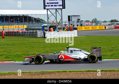 Lewis Hamilton, McLaren Mercedes, à Luffield pendant le Grand Prix de Grande-Bretagne 2012 à Silverstone Banque D'Images