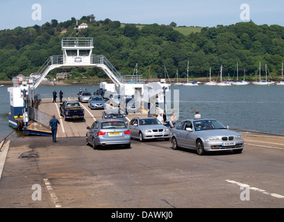 Dartmouth à Kingswear ferry supérieur, Devon, UK 2013 Banque D'Images