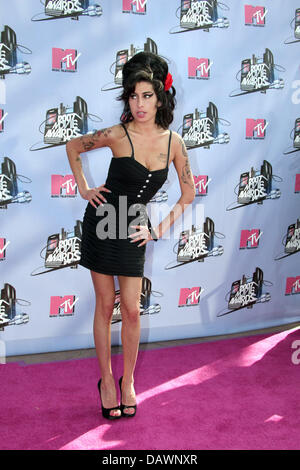 La chanteuse britannique Amy Winehouse est photographié à la MTV Movie Awards 2007 à l'Amphithéâtre Gibson, Universal City, Los Angeles, USA, 03 juin 2007. Photo : Hubert Boesl Banque D'Images