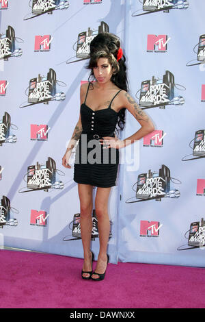 La chanteuse britannique Amy Winehouse est photographié à la MTV Movie Awards 2007 à l'Amphithéâtre Gibson, Universal City, Los Angeles, USA, 03 juin 2007. Photo : Hubert Boesl Banque D'Images