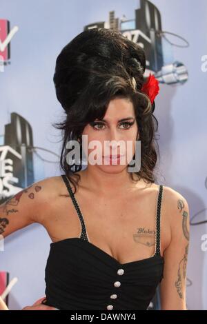 La chanteuse britannique Amy Winehouse est photographié à la MTV Movie Awards 2007 à l'Amphithéâtre Gibson, Universal City, Los Angeles, USA, 03 juin 2007. Photo : Hubert Boesl Banque D'Images