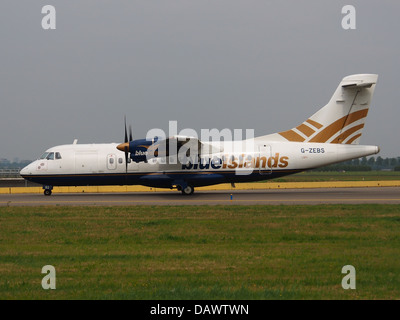 G-ZEBS Blue Islands ATR 42-320 - le cn 0665 Banque D'Images