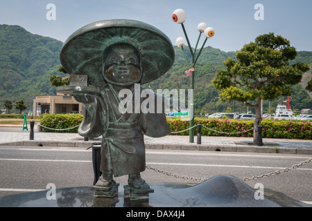 Shigeru Mizuki Personnages de la série Manga Anime GeGeGe no Kitaro à Sakaiminato, Japon Banque D'Images