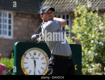 Muirfield, East Lothian, Scotland, UK. 19 juillet 2013. L'Espagnol Sergio Garcia en action au cours du deuxième tour de l'Open de Golf de Muirfield. Le championnat 2013 sera le 142e Open Championship tenue 18-21 Juillet à Muirfield Golf Links à Bouaye, East Lothian, en Ecosse. Credit : Action Plus Sport Images/Alamy Live News Banque D'Images