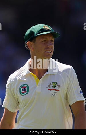 Londres, Royaume-Uni. 19 juillet, 2013. James Pattinson durant la deuxième journée de l'Investec Cendres 2e test match, à Lords Cricket Ground le 19 juillet 2013 à Londres, en Angleterre. Credit : Mitchell Gunn/ESPA/Alamy Live News Banque D'Images