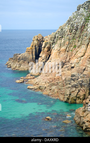 Côte au Loe Porth près de Lands End en Cornouailles, Angleterre, RU Banque D'Images