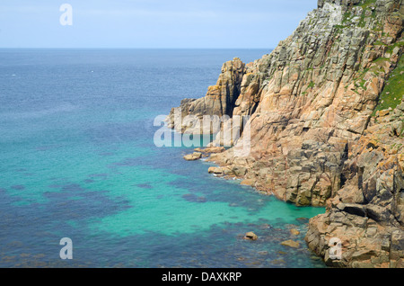 Côte au Loe Porth près de Lands End en Cornouailles, Angleterre, RU Banque D'Images