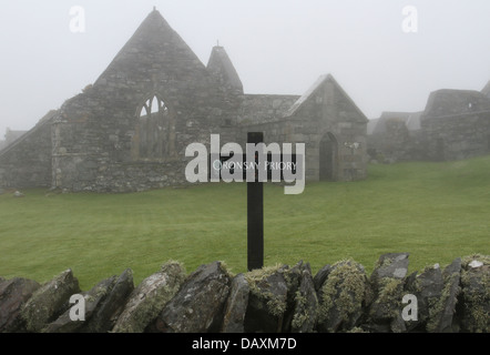 Ruines du Prieuré Oronsay Isle d'Oronsay Écosse Juin 2013 Banque D'Images