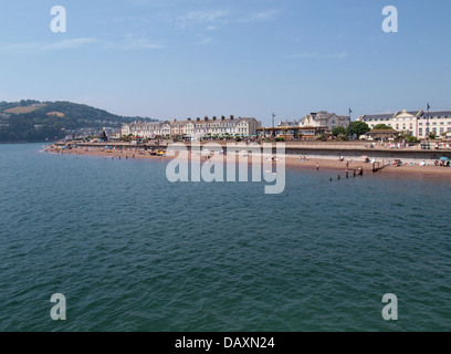 Teignmouth vu de la jetée, Devon, UK 2013 Banque D'Images