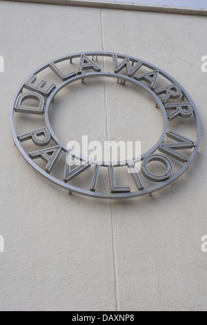 Inscrivez-vous sur le mur du Pavillon De La Warr Sussex Bexhill on Sea Banque D'Images