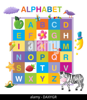 Alphabet drôle Banque D'Images