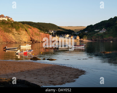 Hope Cove Harbour, Devon, UK 2013 Banque D'Images