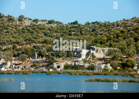 Asien, Türkei, Provinz Antalya, Kale (Demre), von Ausgrabungen, d'Andriake Granarium (Horrea Hadriani) Banque D'Images