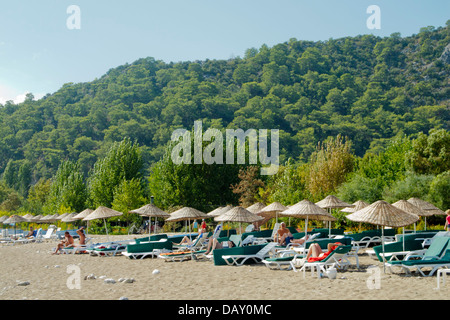Asien, Türkei, Provinz Antalya, Strand beim Dorf bei Cirali Olympos Banque D'Images