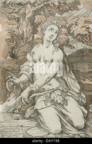 Eve, Andrea Andreani (Italie, Mantoue, vers 1558-1629) M.88.91.529 Banque D'Images