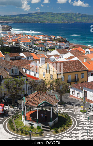 La ville de Ribeira Grande sur l'île de Sao Miguel, Açores, Portugal Banque D'Images